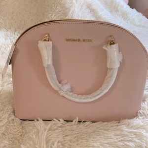 Michael Kors large Dome Leather Emmy Satchel NWT